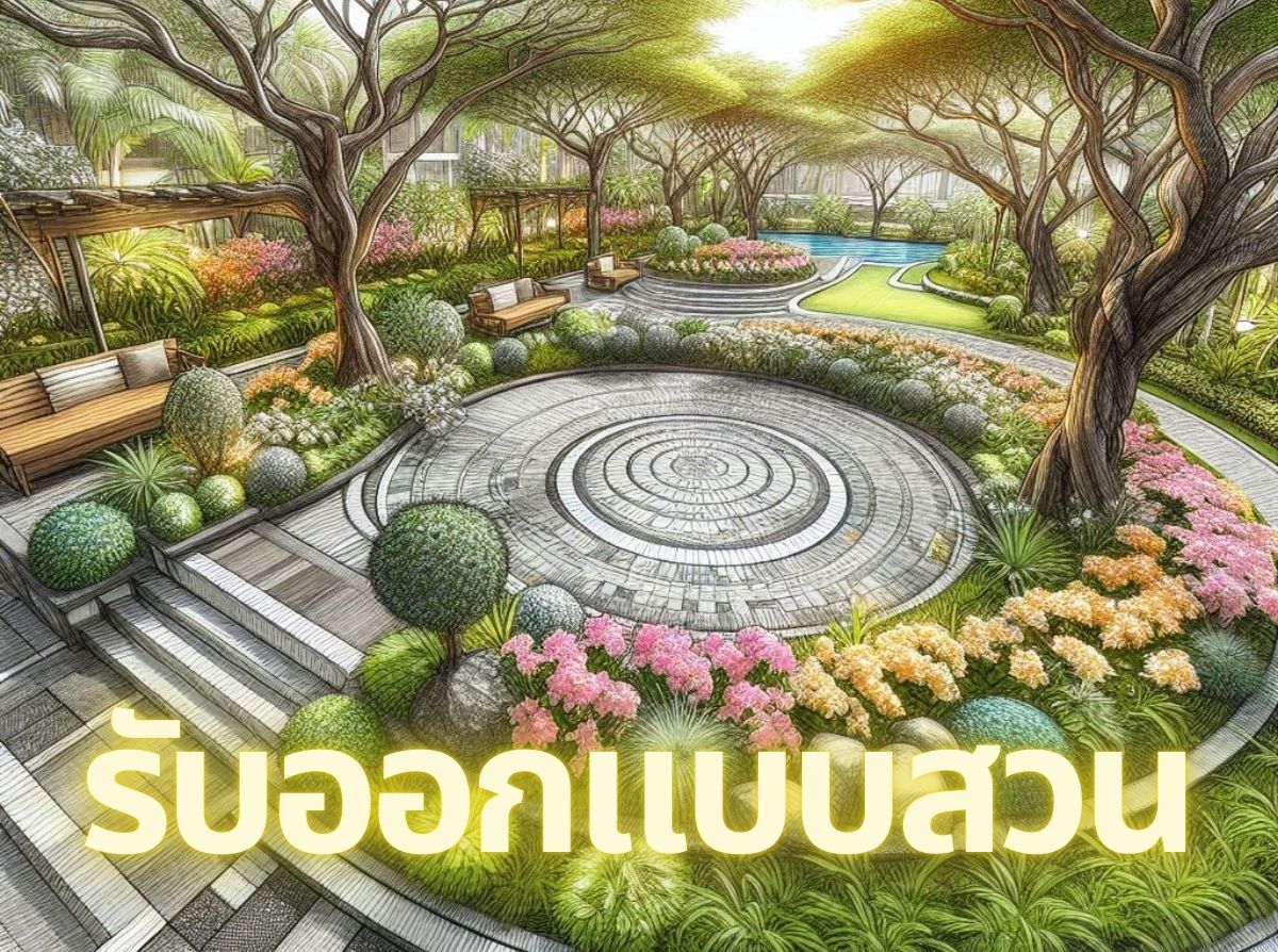 รับออกแบบสวน